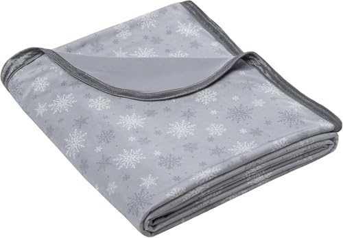 RUMBALUXY Cooling Blanket for Hot Sleepers - Soft & Lightweight Summer Cold Blanket for Night Sweats | Perfect for Bed, Couch, Sofa (Light Grey, King 228 x 274cm)