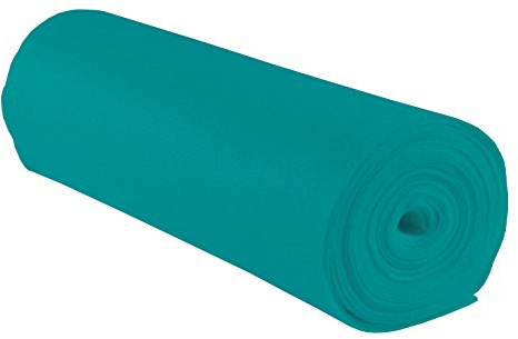 folia 520032 - Bastelfilz, mit feiner Wollqualität, 1 Rolle ca. 45 cm x 5 m, pazifik, klebefleckenfreie Verarbeitung - ideal für vielfältige Bastelarbeiten
