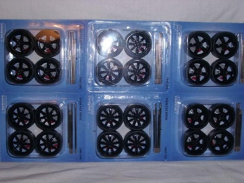 felgenset Felgen Set Reifen 1/24 Und 1/18 32 Mm Tuning 3,2 cm Schwarz Modellauto Modell Auto