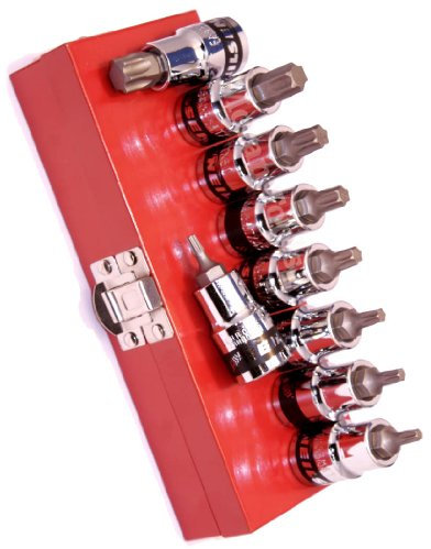 Neilsen CT2562 9pc 1/2in DR Star Plus Bit Set - T20 to T60, Foam Tray for Storage