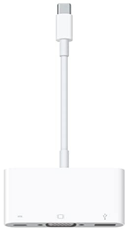 Apple USB-C VGA Multiport Adapter weiß weiß 3.28 Feet