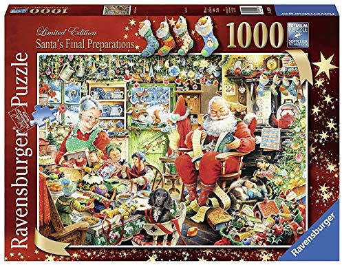 Ravensburger Limited Edition 2015 Santa's Final Preparations 1000 Piece Jigsaw Puzzle, [Amazon Exclusive]