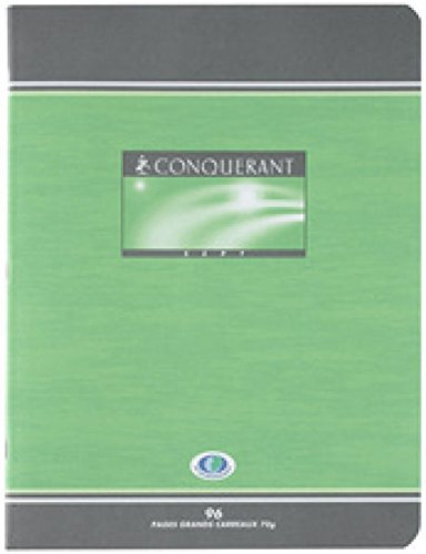 CONQUERANT 4 Päckchen à Pflichten großen Karos 32 Seiten 70 g 17 x 22 cm N ° 04 – 002