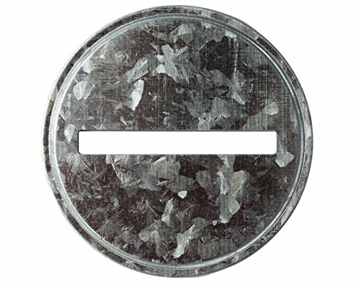 Coin Slot Bank Galvanized Metal Lid Inserts for Mason, Ball, Canning Jars (10 Pack, Wide Mouth)