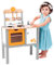 WOODY 91838 WOODYLAND Holz kinderküche