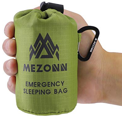 Mezonn Notfall-Schlafsack, Überlebens-Schlafsack, für Erwachsene, Winter, Camping, Wandern, Hurrikan, Erdbeben, Katastrophen