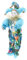 P Prettyia Vintage Clown Modell Porzellanpuppe Dekofigur Ornamente Sammlerstück Geschenke - E - 33 cm