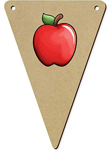 5 x 140mm 'Roter Apfel' Wimpelkette/Girlande (BN00061315)