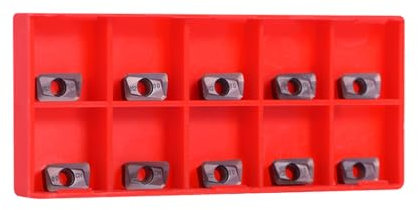 10Pz Forma Diamante CNC con Inserto di Carburo Fresa Indicizzabili Tornio Fresatura Inserti di Tornitura Strumenti con Scatola APMT1135PDER-M2 VP15TF per Acciaio