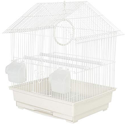 KCT Lima Small Exotic Portable Bird Cage Travel Box- White