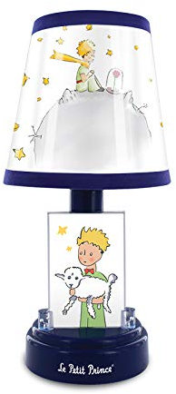 Metronic 475621 - Lámpara de mesita de noche infantil, para niños Le Petit Prince, el Principito, funcionamiento con pilas, luz LED suave