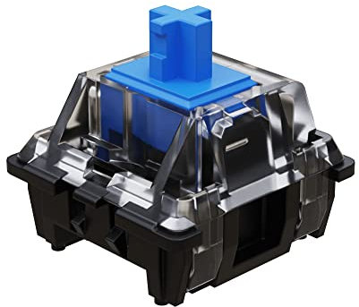 Gateron Ks-15 RGB Optical Mechanical MX Type Key Switch - Clear top (65 Pcs, Blue)