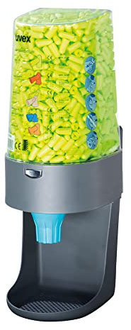 uvex Dispenser 'one2click' gefüllt mit uvex x-fit Grau