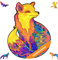 UNIDRAGON Original Holzpuzzle — Verführerischer Fuchs, 333 Teile, King Größe 12.2 х 15.7 Zoll (31 х 40 cm) Schöne Geschenkverpackung, Einzigartige Form Erwachsene und Kinder