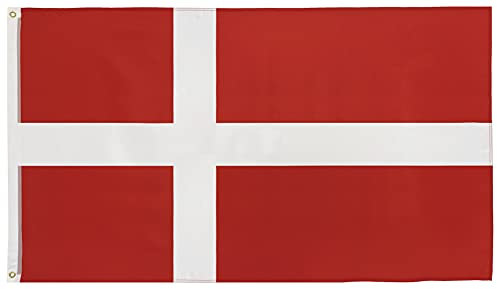 FlagScout - Dänemark Flagge | 90 x 150 cm | Flaggen mit top Qualität, hochwertiger Verarbeitung und kräftigen Farben