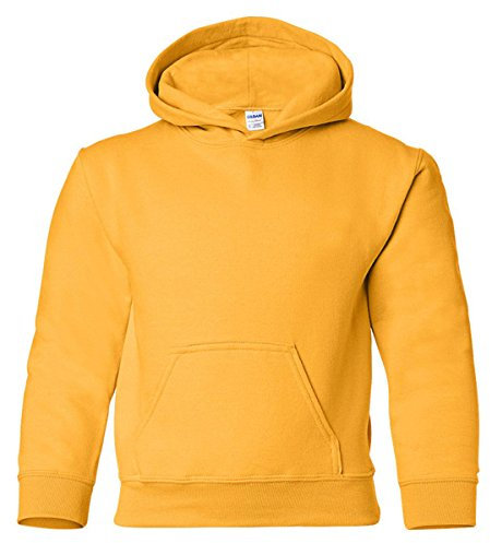 Gildan Felpa da Uomo in Pile Pesante con Cappuccio G18500 Gold, Oro, X-Large