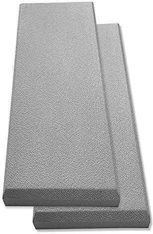 Tönnen 2er-Pack Akustikpanel 92 x 33 x 5 cm grau. Schallabsorbierende Akustikpaneele für Studios und Büros - Schalldämmplatte aus Glasfaser - nicht aus Akustikschaum