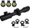 FOCUHUNTER 3-12X42SF Scope Grüne Beschichtung 1/4 MOA Mittelstreckenrot/Grün-Absehen mit 20 mm und 11 mm Picatinny-Schienenhalterungen für Outdoor-Sportarten
