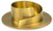 WikaKerzen Kerzenleuchter für Kerzen - Kerzenständer aus Gold & Silber gebürstetem Messing - Kerzenhalter für Hochzeits-, Kommunions- & Taufkerzen (Ø 5cm, Gold)