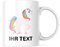 STEMPEL-FABRIK – personalisierte Tasse mit Namen – Teetasse mit Wunschtext individuell gestalten – perfekte Geschenkidee für Kinder & Freunde – Keramiktasse beidseitig bedruckt (330 ml | Einhorn)