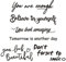 6 Stück Wandtattoo Sprüche Wandaufkleber für Spiegel Inspirierende Zitate Badezimmer Wandsticker Fensterbilder you look amazing DIY Deko für Wohnzimmer