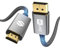 Silkland Displayport auf HDMI Kabel 2Meter, 4K DP HDMI Kabel [Nylongewebe, Aluminiumhause, Vergoldet Stecker] DP zu HDMI Unidirektional Verbindungskabel für PC Grafikkarte Monitor Beamer Laptop HDTV