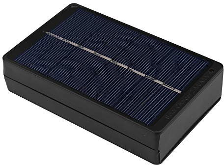 BOROCO Chargeur Solaire, 1W 4V Panneau Solaire Portable Chargeur Solaire AAA pour Batteries Boîtier de Charge léger Accessoires d'alpinisme et de Camping, Noir