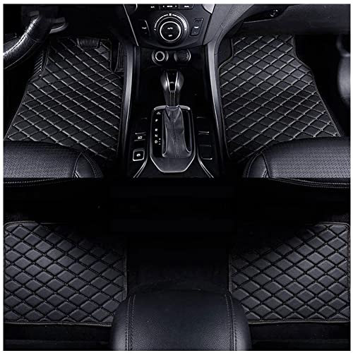 OGENDE 4 x benutzerdefinierte Auto-Leder-Fußmatten für Chrysler 200 300 C 300s (RHD), Auto-Front-Reihe Teppich-Set Allwetter-wasserdichte Bodeneinlagen, rutschfeste Schutzpolster, Zubehör, schwarz