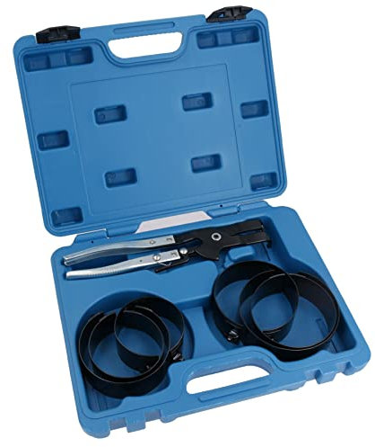 7pc Piston Ring Compressor Cylinder Installer Clamps Ratchet Pliers 73 – 111mm