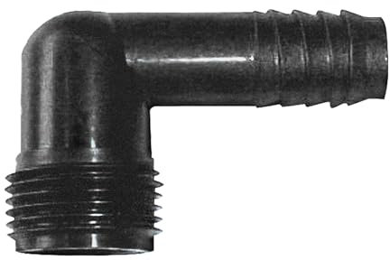 Jardibric - Coude Ø16 - Montage Déporté - Raccord Idéal pour Arroseurs, Assurant un Flux Précis et Efficace dans Votre Système d'Irrigation (M 20x27).