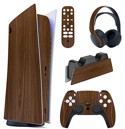 PlayVital Skin Aufkleber für ps5 Digital Edition, Vinyl-Skin Schutzfolie