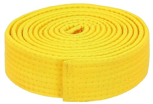 PATIKIL Taekwondo Farbe Rangliste Gürtel 1.5 x9.2Ft 2.8m Polyester Gelb
