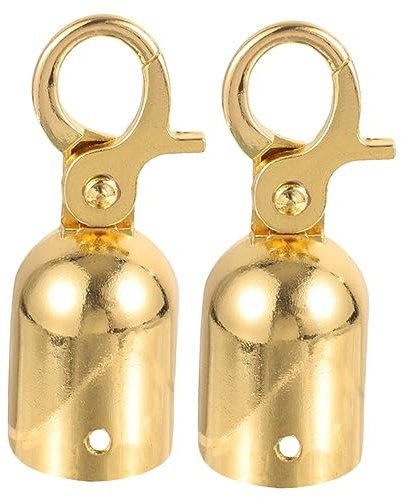 Angoily 2Pièces Butée de Fin de Corde Acier Inoxydable Accessoires pour Corde de Terrasse Embouts avec Crochet Fixation pour Garde-corps et Balustrades