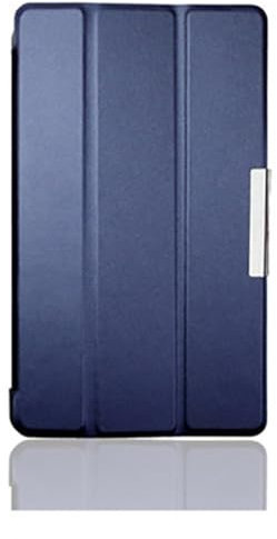 INSOLKIDON Compatible with Google Nexus 7 FHD(2nd Gen.2013 model) Tablet case, Full Coverage Ultra Slim leather Cover Case with folding Stand Cover Rugged with Auto Sleep/Wake (Dark Blue)