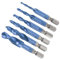 CoCud Metric Combination Drill & Tap Bit Set, M3 M4 M5 M6 M8 M10 Thread 1/4 Hex Shank, Blue Coated Drill Tap Bits Screw Tapping Tools - (Applications: for Thread Repair), 6-Pieces