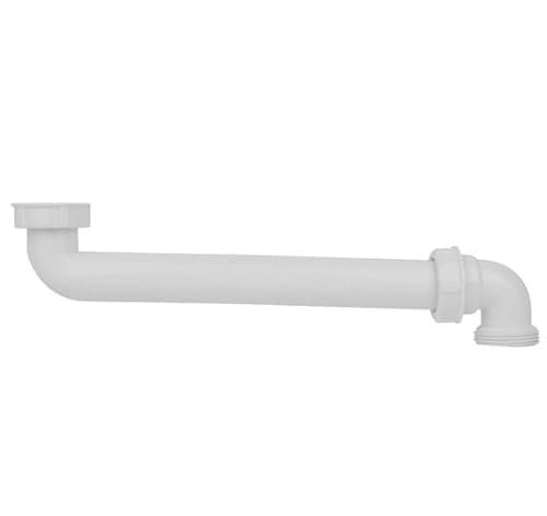 Wirquin, blanc 30724257 Tubulure de lavabo gain de place avec renvoi vers l'arrière