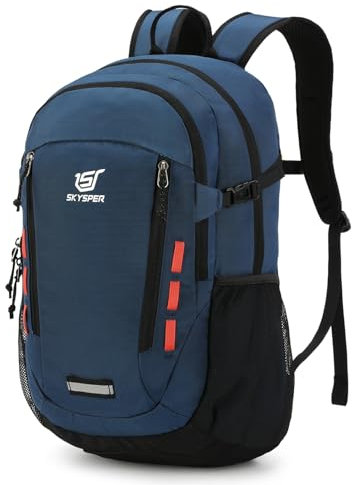 SKYSPER Hiking Backpack 30L Lightweight Travel Backpack Hiking Day Pack for Men Women(Blue)