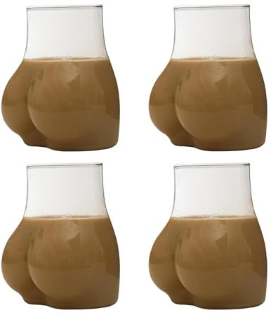Tazze Di Vetro A Forma Di Corpo, Bicchieri Per Bere Sedere, Coppa Da Vino In Vetro Trasparente Boccali Da Birra, Tazze Creative Per Tè E Caffè, Bicchiere Da Cocktail Per Culo