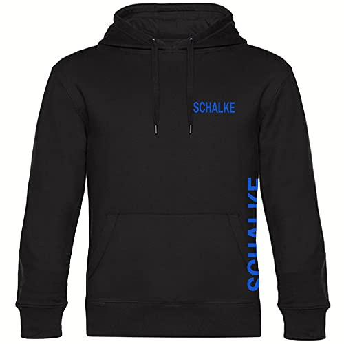 multifanshop Kapuzen Sweatshirt - Schalke - Brust & Seite
