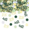 GoldRock Team Bride Konfetti Hochzeit Jga Deko Frauen, 200 Stk Jga Tischdeko Groß 2,5-5,5 cm,Junggesellenabschied Jga Accessoires Frauen Gold Grün,Konfetti Bride to Be,Glitzer Streudeko Hochzeitsdeko