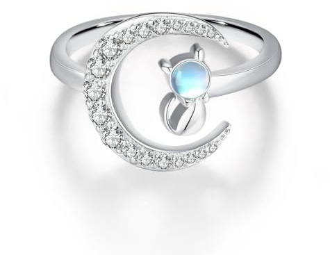 TANGPOET Daumenring 925 Sterling Silber Einstellbare Offene Ringe Schmuck Geschenke für Frauen Damen Mädchen