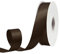 GTYBOVA Satinband 25mm X 45m Braun Schleifenband Dekoband Bänder zum Basteln Stoffbänder für Hochzeit Taufe Und Geburtstagsgeschenk