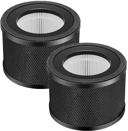 AP001 Replacement Filter Compatible with TaoTronics TT-AP001 ARVOV AP001 Air Purifier True HEPA Filter & Activated Carbon Air Filter, 2 Pack