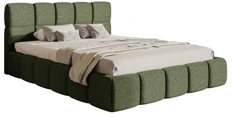 Selsey Bett Polsterbett Mit Stauraum Bettkasten 180 x 200 cm Hydrophobe Chenille Cloudy Olivgrün