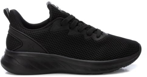 XTI - Zapatilla Mujer Negro - Calzado Cómodo y Versátil - Moda Casual - Modelo 14361804 (Talla 38)