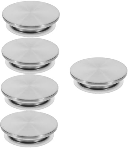 5st Topfdeckel Eistee-krüge Korb Sieb Flasche Universeller Wasserkocherdeckel Einmachgläser Badetassen Sprießen Klopfen Wasserbehälter Schwanenhalskessel Rostfreier Stahl Silver MAGICLULU