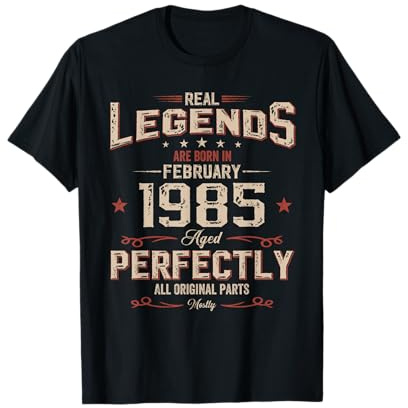40. Geburtstag Geschenke Mann Februar Jahrgang 1985 T-Shirt