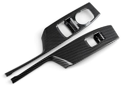 DZSDKHLFJ Trim Abdeckung Innenausstattung Autoaufkleber Fensterheberschalter ABS Carbon Fiber Aufkleber Innenverkleidung Für Chevy Für Camaro 2016-2024 Zubehör