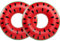 Schwimmreifen für Erwachsene, Schwimmring Donut Aufblasbarer Schwimmring 120cm, Sommer Wasser Spielzeuge Schwimm Pool Ring (Rot-2)