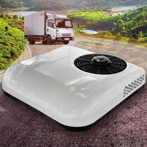 12v/24v Dc Rv Climatiseur,Climatiseur éLectrique Sur Le Toit De Voiture,Faible Bruit Pour Camping-Cars,Bus,Excavatrices,Camping-Cars,VéHicules Agricoles,White-12V